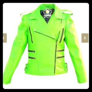 💚NWT💚Hot Green Moto Jacket XL fitted!!